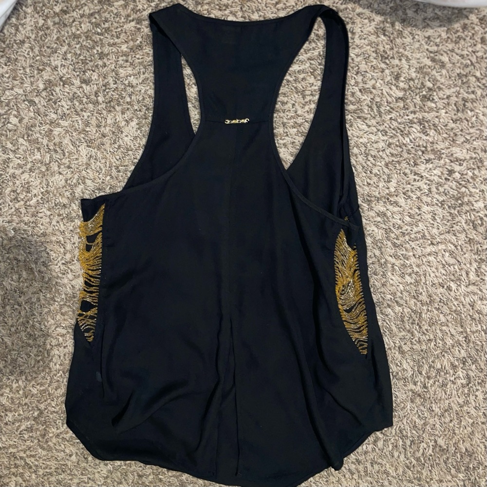 Black tank top blouse